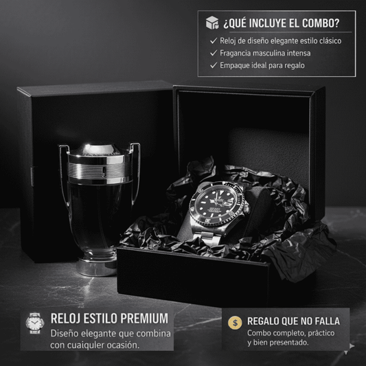 EL COMBO PERFECTO PARA ESTA NAVIDAD - RELOJ + PERFUME